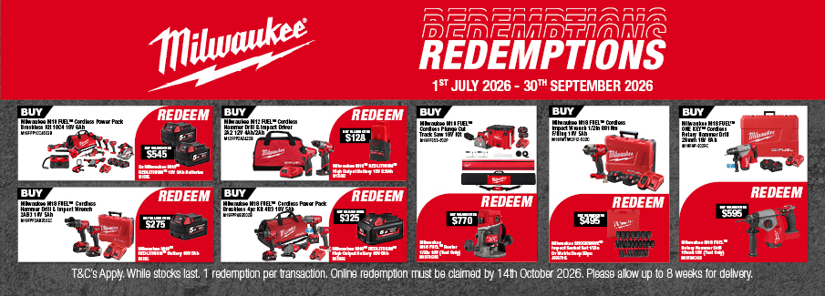  Milwaukee Q3 Redemptions 1 Jul - 30 Sep 2026
